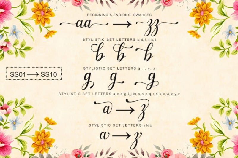 Gerliya Calligraphy Font preview image 5
