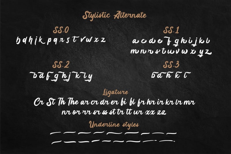 Mayrisand Script Font preview image 5