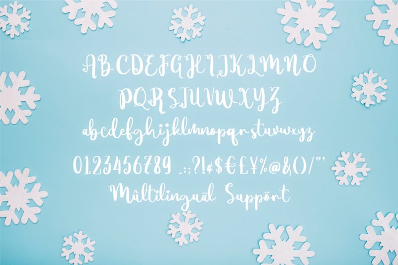 Mythical Christmas Script Font preview image 2