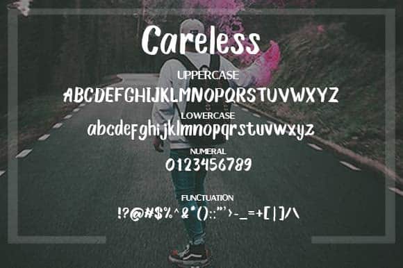 Careless Brush Font preview image 3