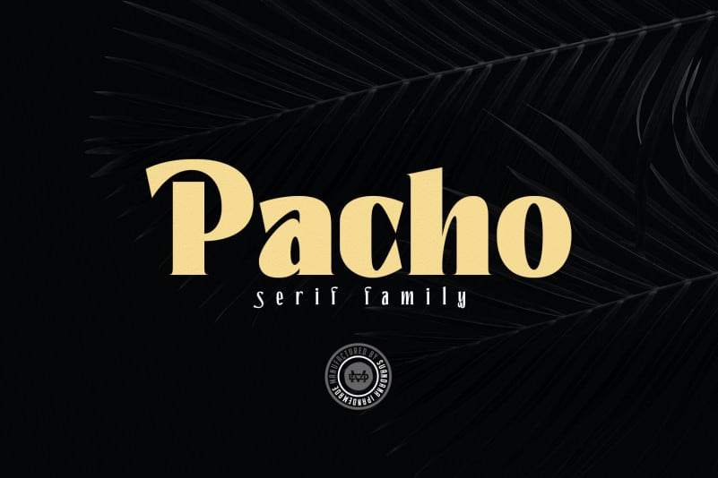 Pacho Serif Font