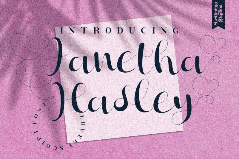 Janetha Hasley Script Font