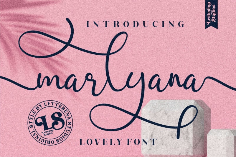 Marlyana Calligraphy Font