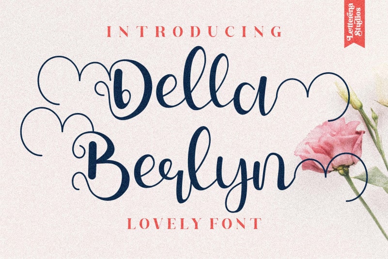 Della Berlyn Calligraphy Font