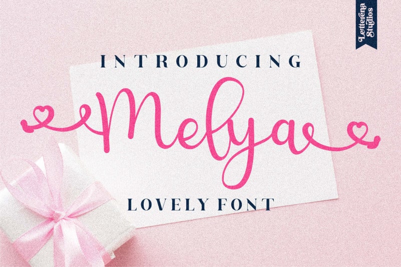 Melya Calligraphy Font