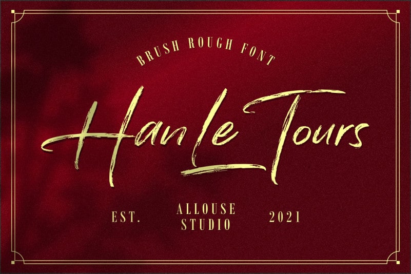 Han Le Tours Brush Font