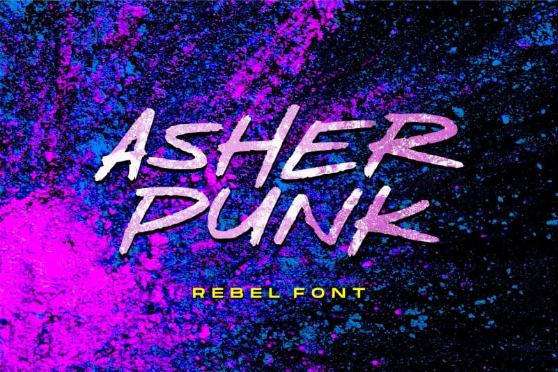 Asher Punk Display Font