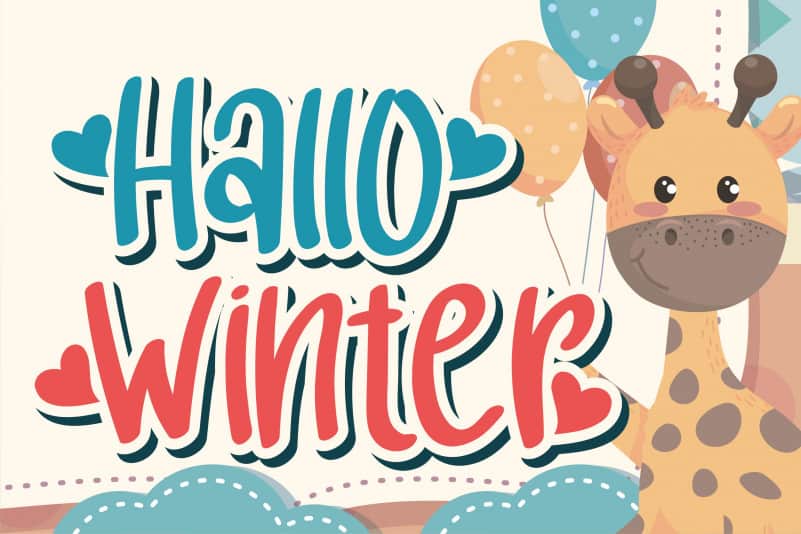 Hello Baby Display Font preview image 2
