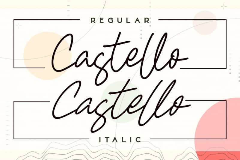 Castello Handwritten Font preview image 2
