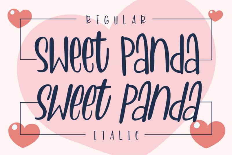 Sweet Panda Display Font preview image 2