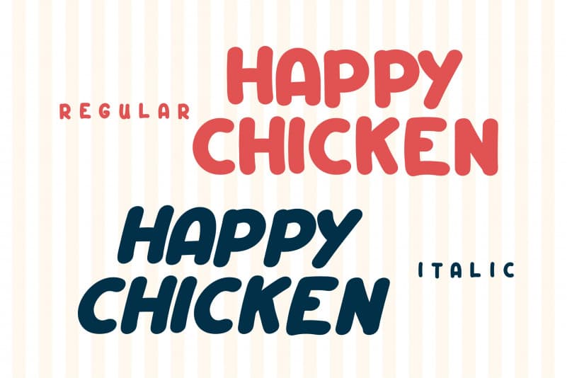Happy Chicken Display Font preview image 2