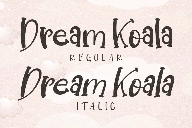 Dream Koala Display Font preview image 2
