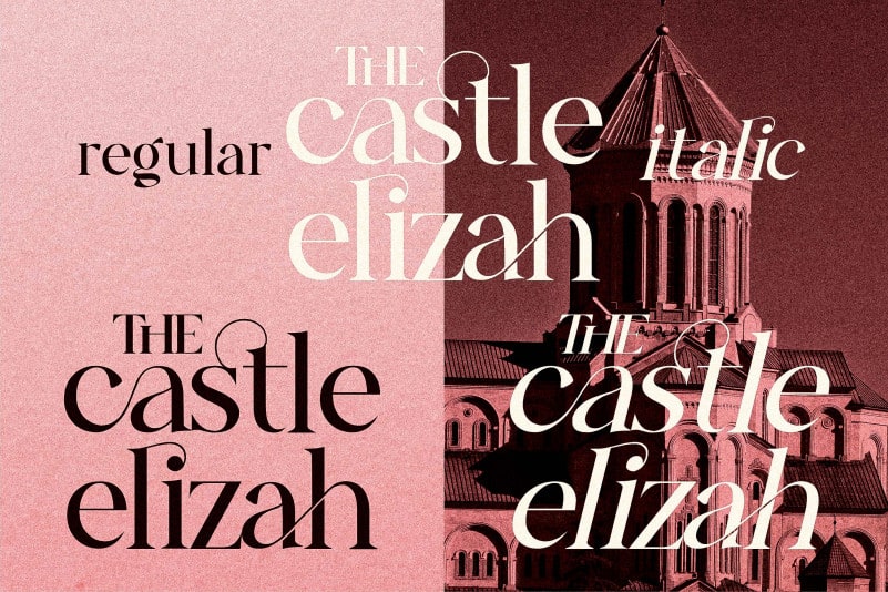 The Castle Elizah Serif Font preview image 2