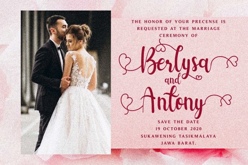 Berlysa Script Font preview image 2