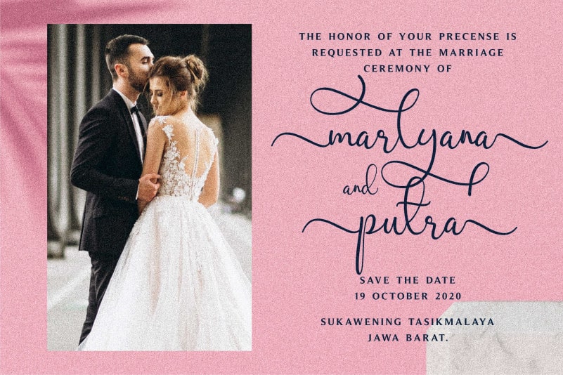 Marlyana Calligraphy Font preview image 2