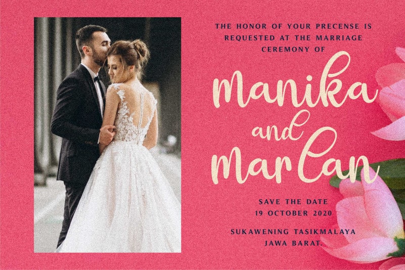 Manika Calligraphy Font preview image 2