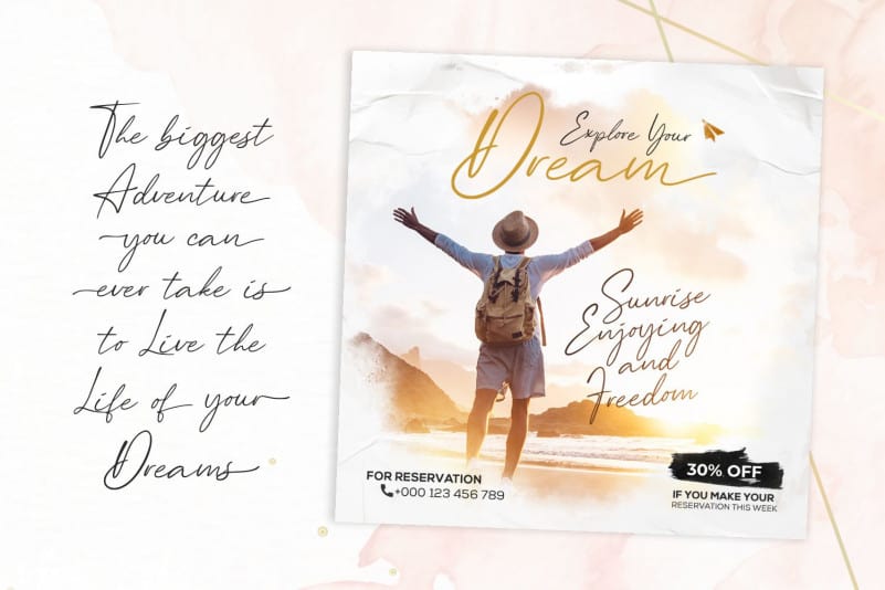 Greather Delight Script Font preview image 2