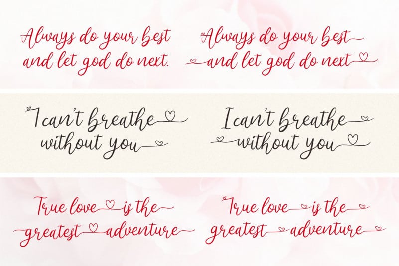 Bluehonest Script Font preview image 3