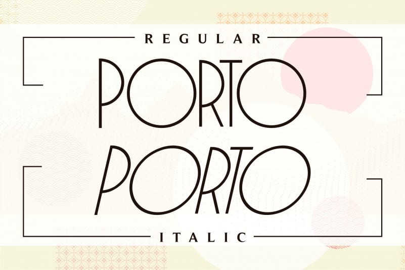 Porto Display Font preview image 3