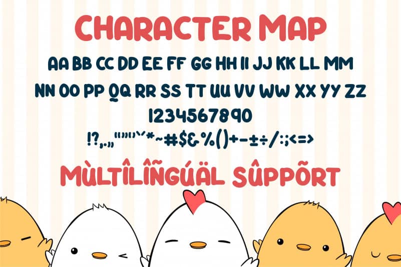 Happy Chicken Display Font preview image 3