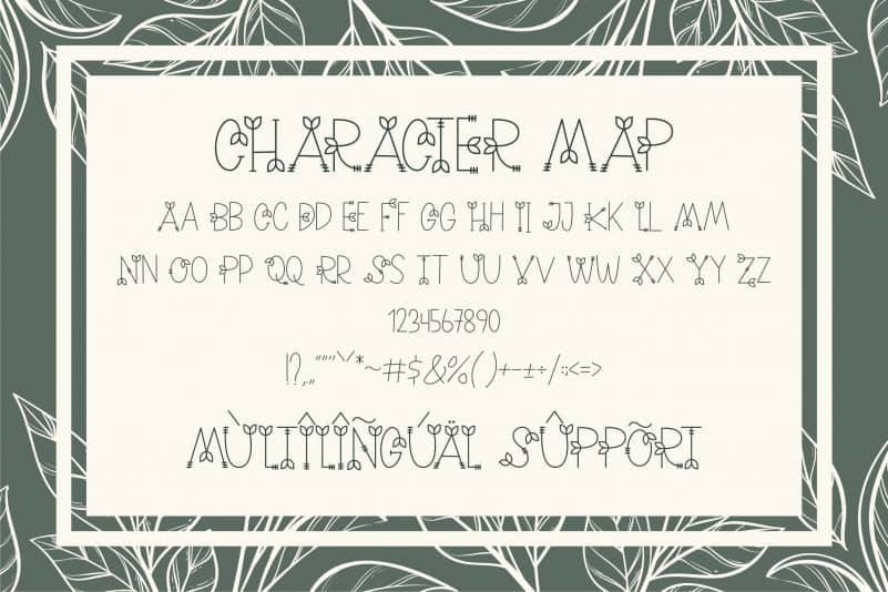 Nature Green Display Font preview image 3