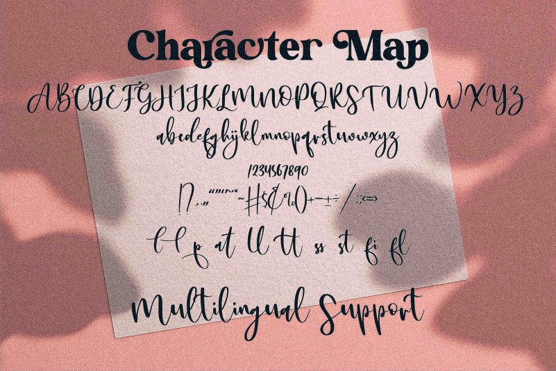 Malyska Calligraphy Font preview image 3