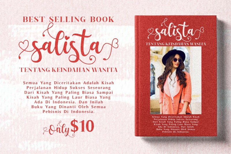 Salista Script Font preview image 3