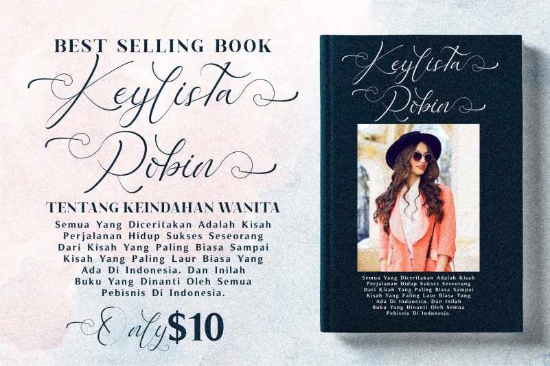 Keylista Robin Calligraphy Font preview image 3