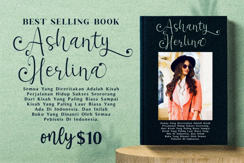 Ashanty Herlina Script Font preview image 3