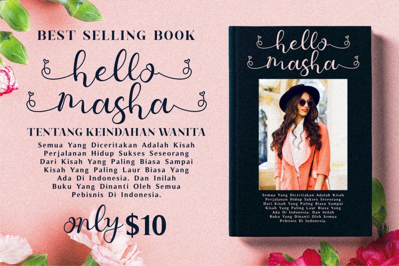 Hello Masha Calligraphy Font preview image 3
