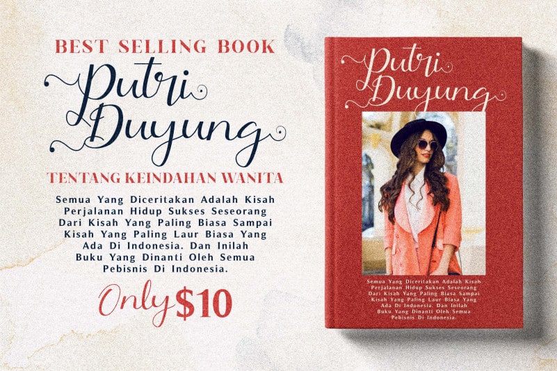 Putri Duyung Calligraphy Font preview image 3