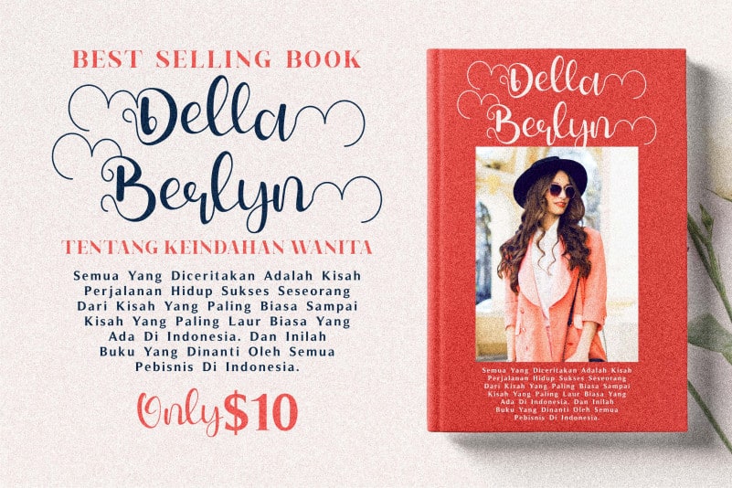 Della Berlyn Calligraphy Font preview image 3