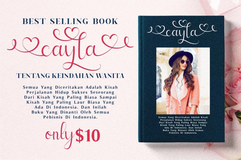 Cayla Calligraphy Font preview image 3