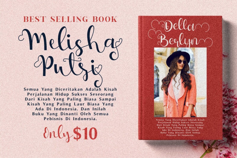 Melisha Putri Calligraphy Font preview image 3