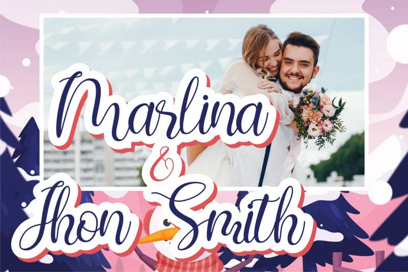 Shintia Script Font preview image 4