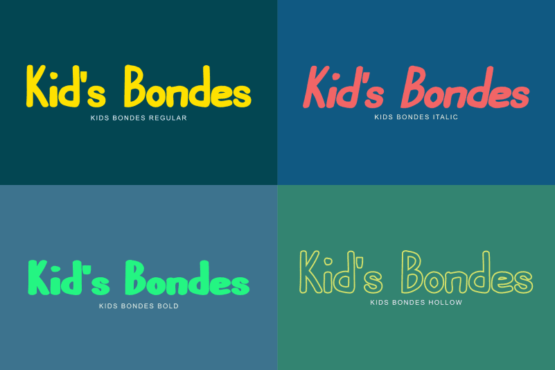 Kids Bondes Font preview image 4