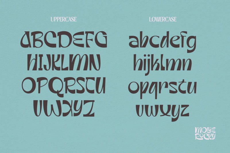 Mollie Rocky Display Font preview image 3