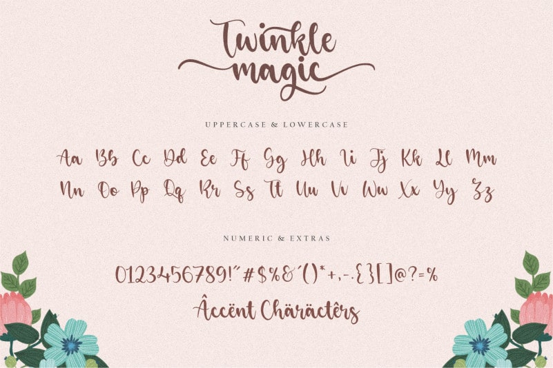 Twinkle Magic Script Font preview image 4