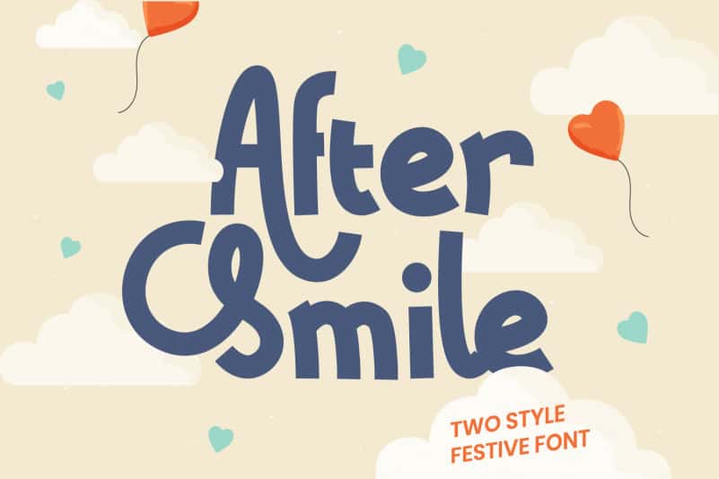 After Smile Display Font