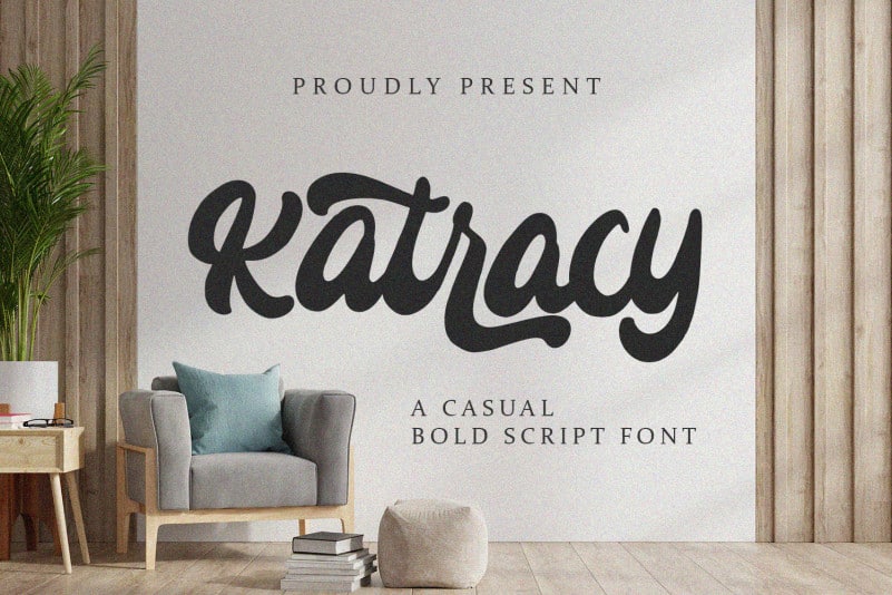 Katracy - Bold Script Font