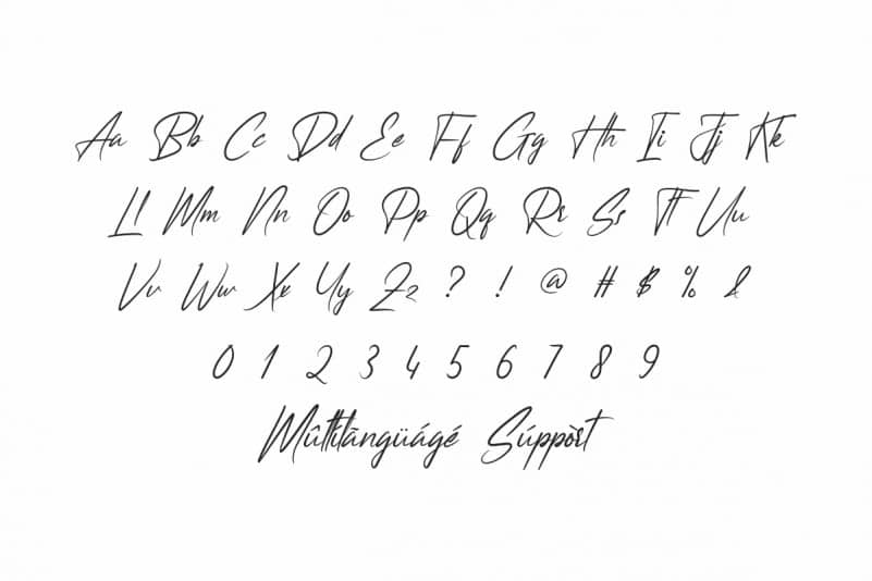 Headmask Script Font preview image 3