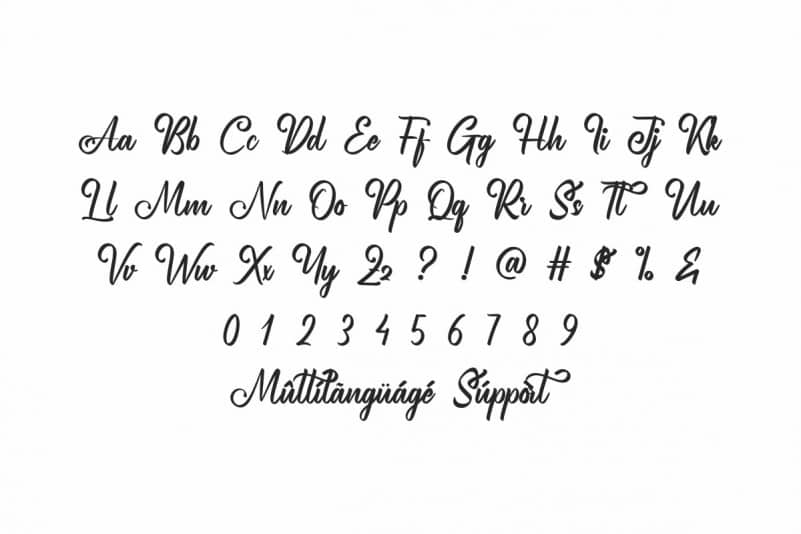 Marbliest Calligraphy Font preview image 3