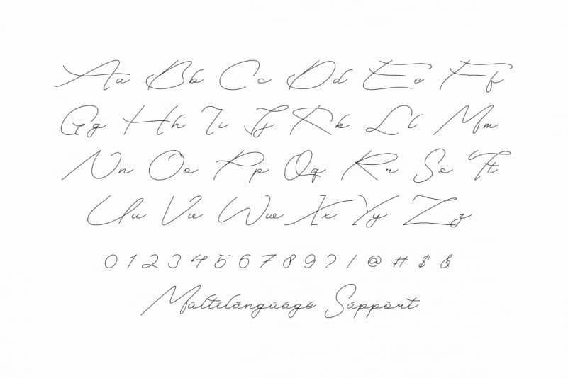 Hai Meteo Signature Font preview image 3