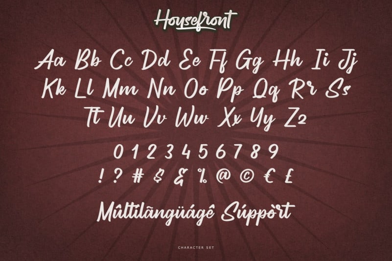 Housefront Script Font preview image 4