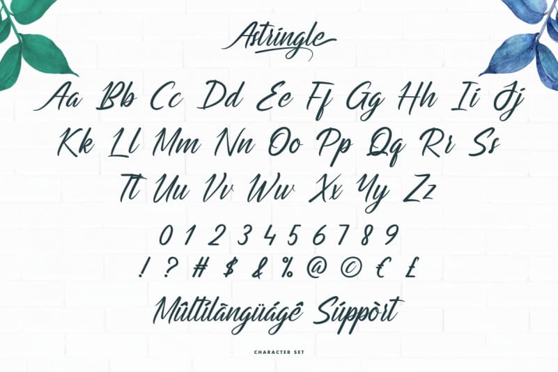 Astringle Calligraphy Font preview image 4
