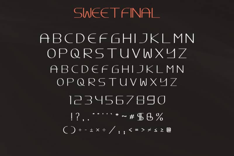 Sweet Final Font Duo preview image 4