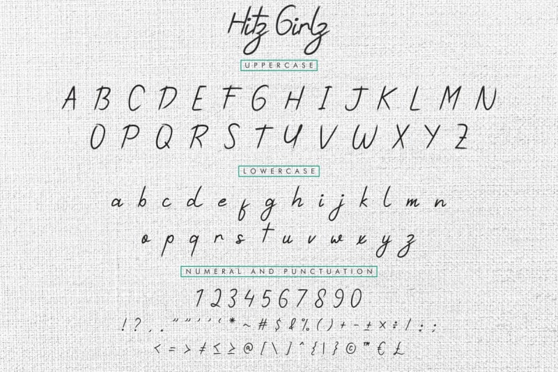 Hitz Girlz Brush Font preview image 4