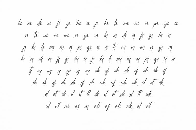 Headmask Script Font preview image 5