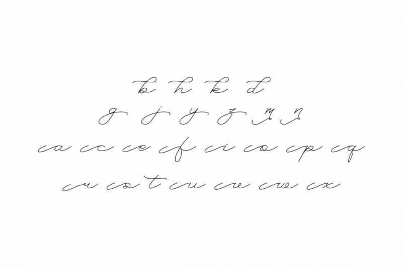 Hai Meteo Signature Font preview image 5