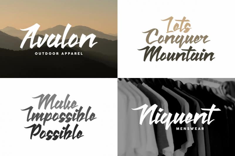 Reverse Lettering Font preview image 5